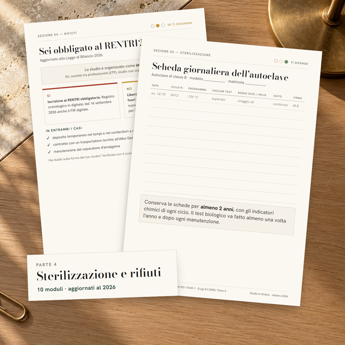 Sterilizzazione e rifiuti